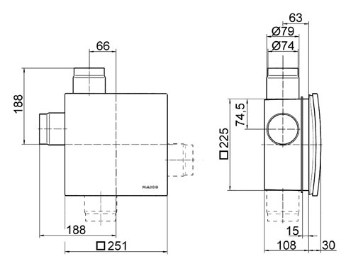 Размеры вентилятора Maico ER 60
